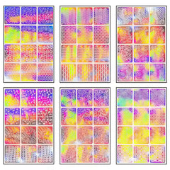 HOLOGRAPHIC NAIL STICKERS (Set of Random 20 Sheet)
