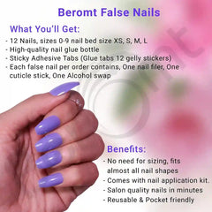 KIDS PINK COLOR NAILS (NAIL KIT INCLUDED)