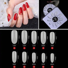 ACRYLIC NAILS LONG OVAL All Size