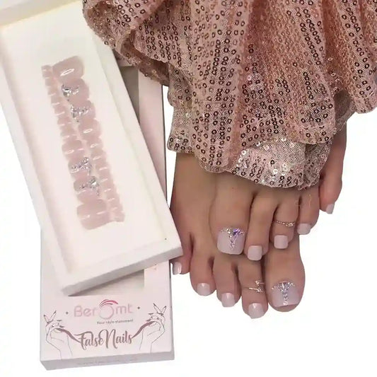 TOE BRIDAL NAILS - (NAIL KIT INCLUDED)