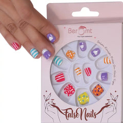 KIDS PRE-GLUED NAILS (NAIL KIT INCLUDED)