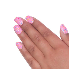 KIDS PINK COLOR NAILS (NAIL KIT INCLUDED)