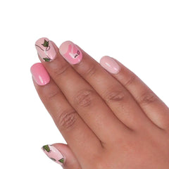 KIDS PINK COLOR NAILS (NAIL KIT INCLUDED)