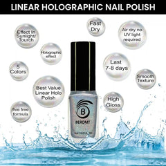 LINEAR HOLOGRAPHIC NAIL POLISH