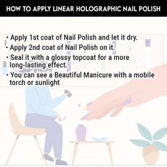 LINEAR HOLOGRAPHIC NAIL POLISH