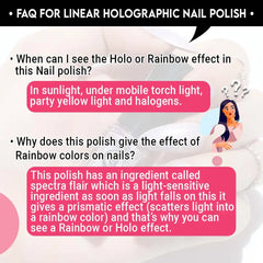 LINEAR HOLOGRAPHIC NAIL POLISH