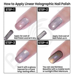 LINEAR HOLOGRAPHIC NAIL POLISH
