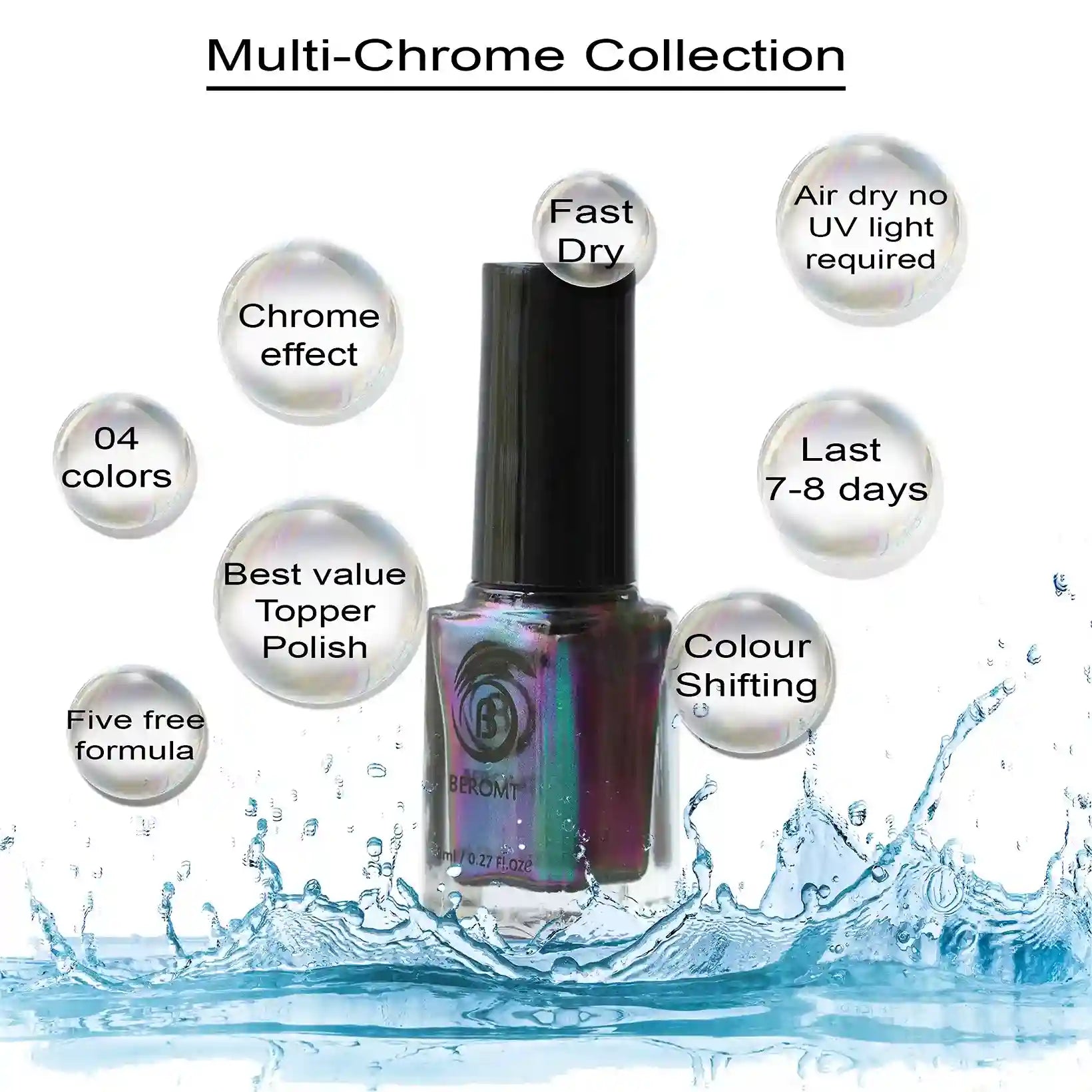 multichrome nail polish for nail art-cruelty-free chrome polish