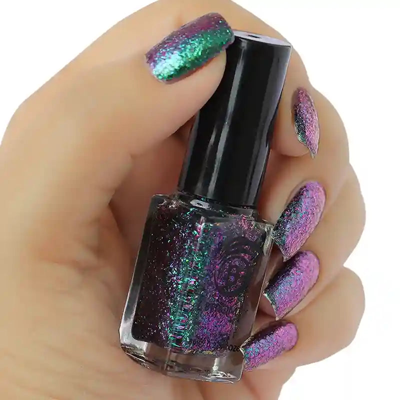 vegan multichrome nail polish flakes