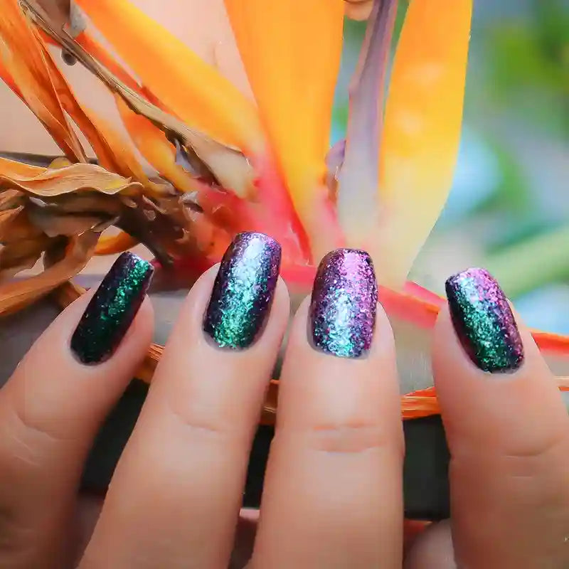 shop iridescent flake nail polish