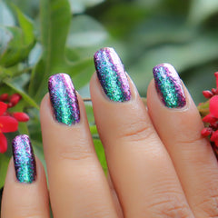 chrome flake nail polish