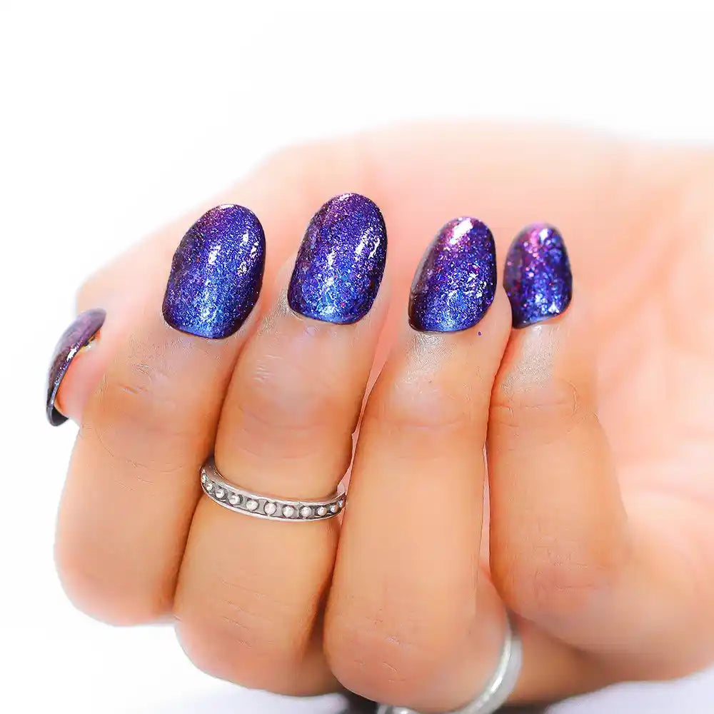 pastel multichrome flaky polish