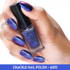 Royal Purple Red multichrome flake nail polish