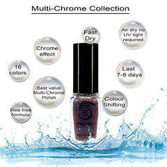 Multichrome nail polish with 8 unique futures