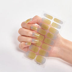 UV-Free Nail Wraps Semi Glitter