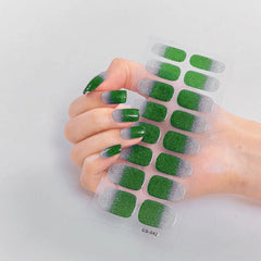 UV-Free Nail Wraps Semi Glitter