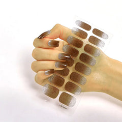 UV-Free Nail Wraps Semi Glitter