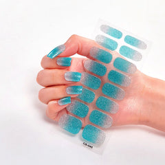 UV-Free Nail Wraps Semi Glitter