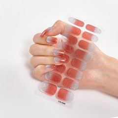 UV-Free Nail Wraps Semi Glitter