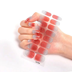 UV-Free Nail Wraps Semi Glitter