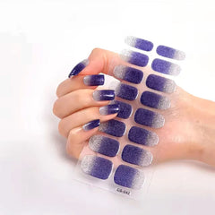 UV-Free Nail Wraps Semi Glitter