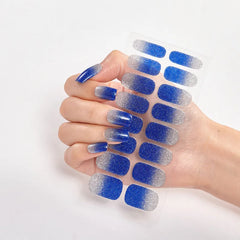 UV-Free Nail Wraps Semi Glitter