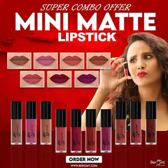 Mini Matte Combo of 10 Lipsticks