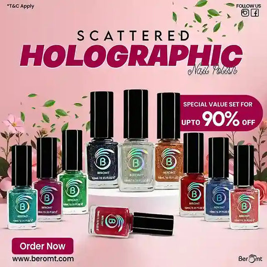 Scattered Holographic Nail Polish Value Sets