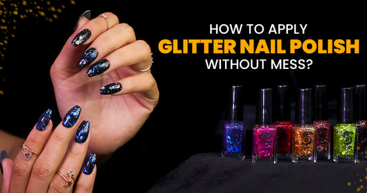 Apply Glitter Nail Polish Without  Mess