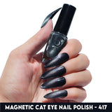 MAGNETIC CAT EYE RAINBOW GALAXY NAIL POLISH - 417