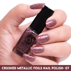 Buy Lavender Crushed Metallic Foils Nails Polish 