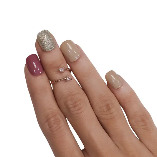 GLITTER NAILS- 607 (Buy 1 Get 1 Free )