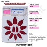 BUTTERFLY CHARM FALSE NAILS - BFNC 08 BFC (NAIL KIT INCLUDED)