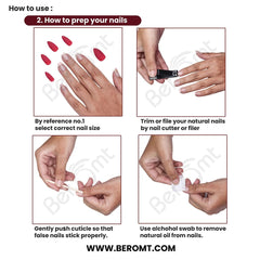 FRENCH TIPS- 148 (NAIL KIT INCLUDED)