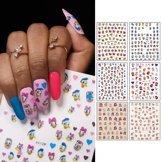 BEROMT NAIL STICKERS (SET OF ANY RANDOM 3)  BNS777KD