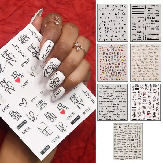 BEROMT NAIL STICKERS (SET OF ANY RANDOM 3) BNS888WS