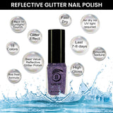 REFLECTIVE PURPLE MARTINI GLITTER NAIL POLISH BNP 320