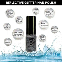 REFLECTIVE GLITTER NAIL POLISH