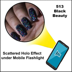 SCATTERED HOLOGRAPHIC NAIL POLISH