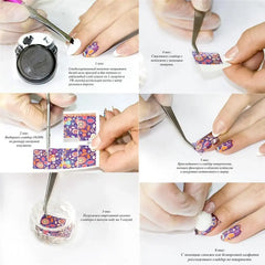 NAIL STICKERS (Set of Random 5 Sheet)