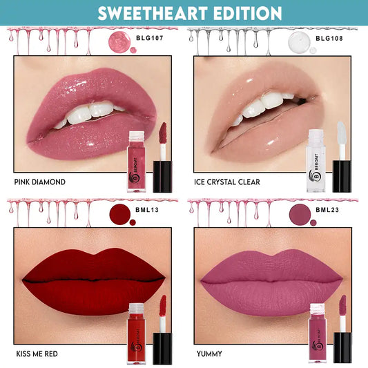 Beromt mini sweetheart lip gloss collection
