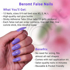 FRENCH COLORFUL NAILS (NAIL KIT INCLUDED)