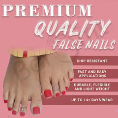 TOE NAILS 258 - (NAIL KIT INCLUDED)