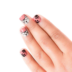 KIDS ANIMAL FALSE NAILS (NAIL KIT INCLUDED)