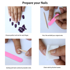 FRENCH SQUARE NAILS (NAIL KIT INCLUDED)