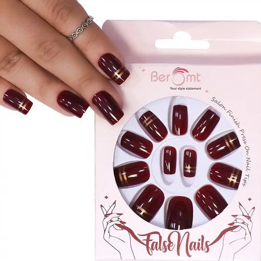 FRENCH SQUARE NAILS (NAIL KIT INCLUDED)