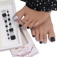 TOE GLITTER NAILS (NAIL KIT INCLUDED)