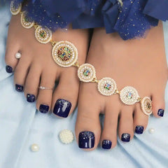 TOE GLITTER NAILS (NAIL KIT INCLUDED)