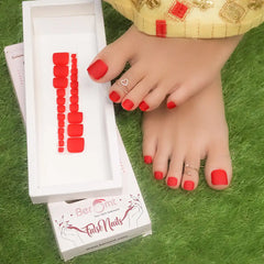 TOE MATTE NAILS (NAIL KIT INCLUDED)