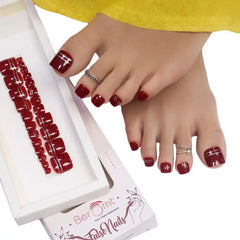 TOE GLITTER NAILS (NAIL KIT INCLUDED)